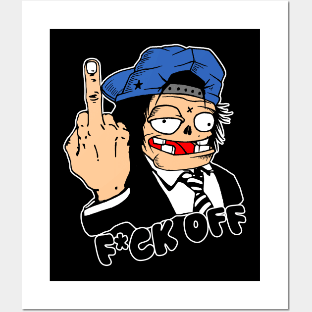 middle finger - f*ck off Wall Art by antonimus